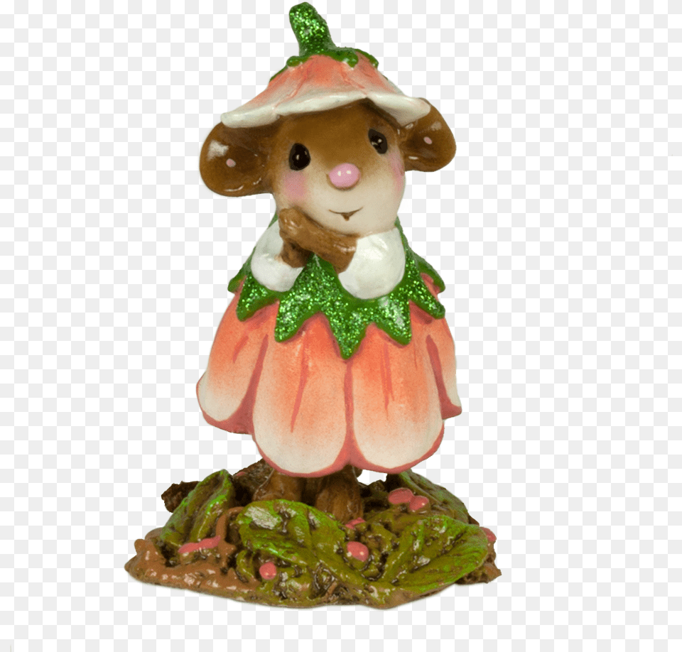 August Flower Mouse Flower, Figurine, Art, Porcelain, Pottery Png Image