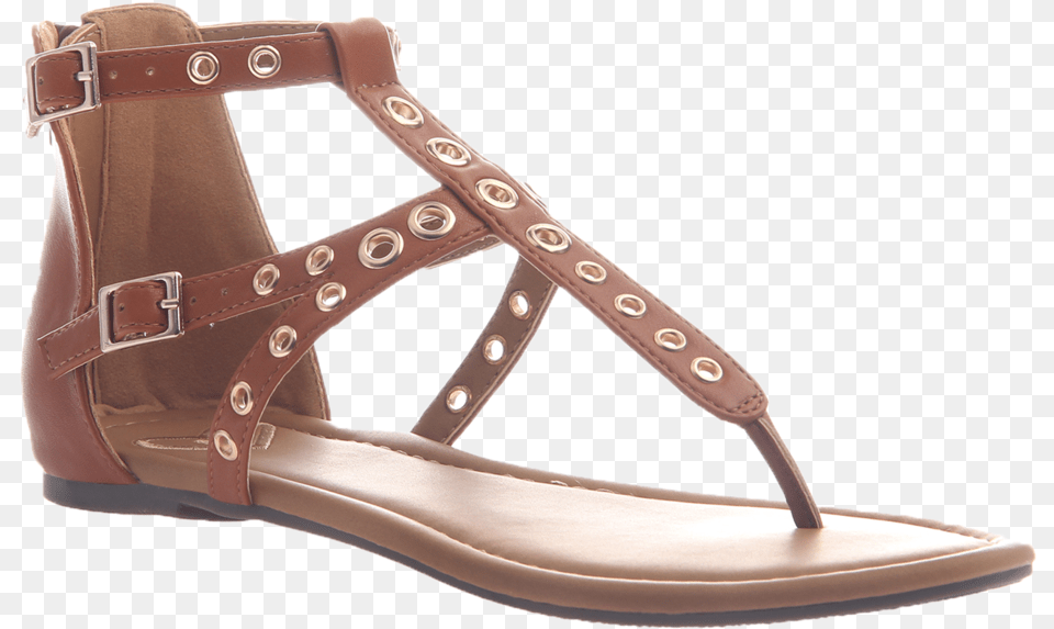 Augusta In Tobacco Flat Sandals, Clothing, Footwear, Sandal Free Png Download