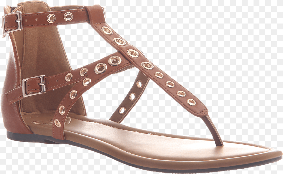 Augusta In Tobacco Flat Sandals Sandal, Clothing, Footwear Free Png