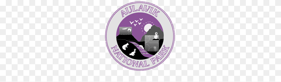 Aulavik National Park Crest, Purple, Sticker, Logo, Badge Free Png