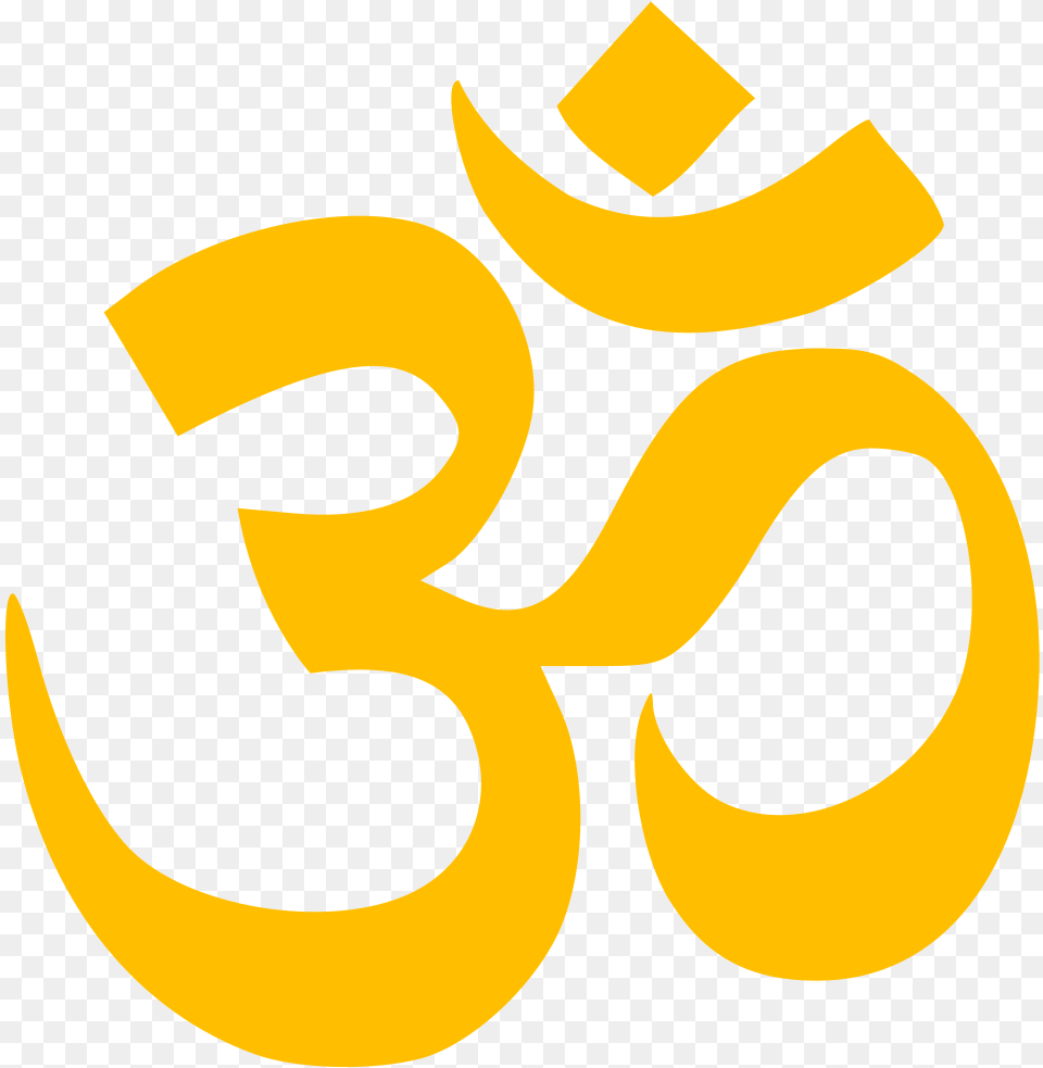 Aum Om Gold Hindu And Sikh Symbol, Text, Animal, Fish, Sea Life Free Png Download