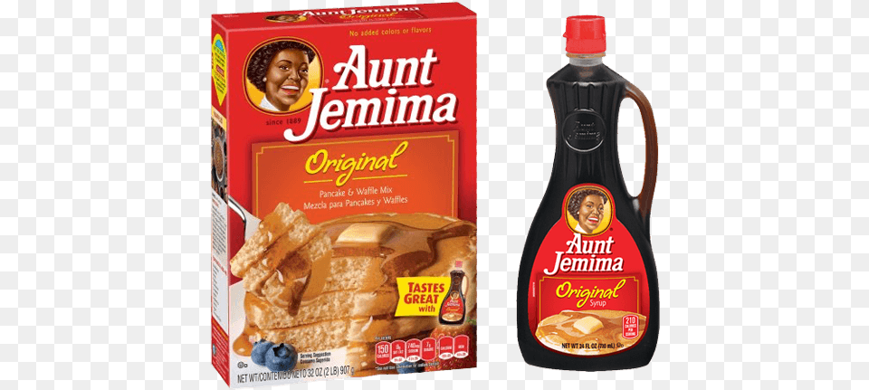 Aunt Jemima Pancake Mix 32 Oz, Food, Seasoning, Syrup, Child Png
