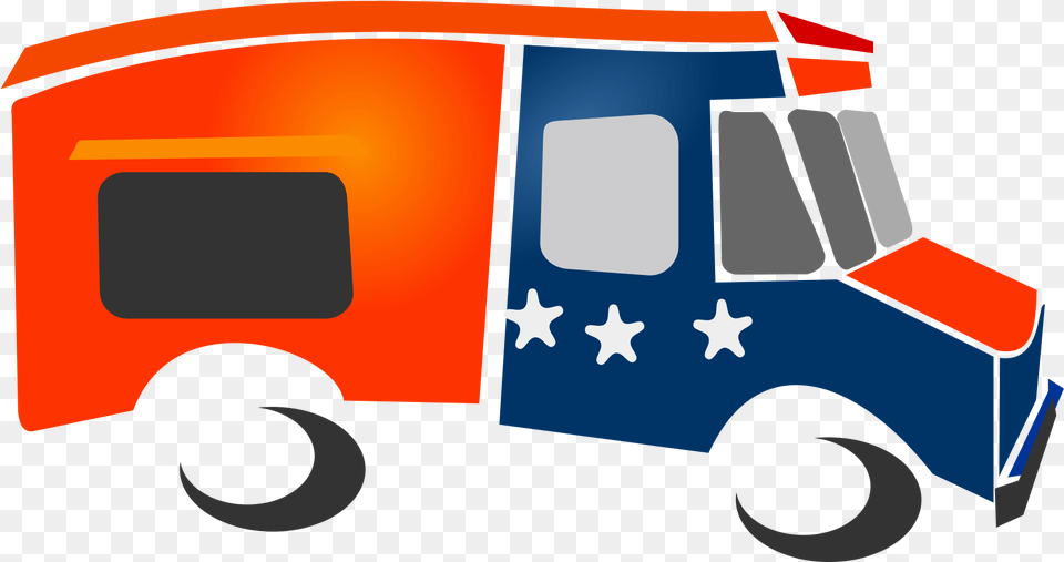 Aura Clip Art Food Truck Animated, Transportation, Van, Vehicle, Caravan Free Png Download