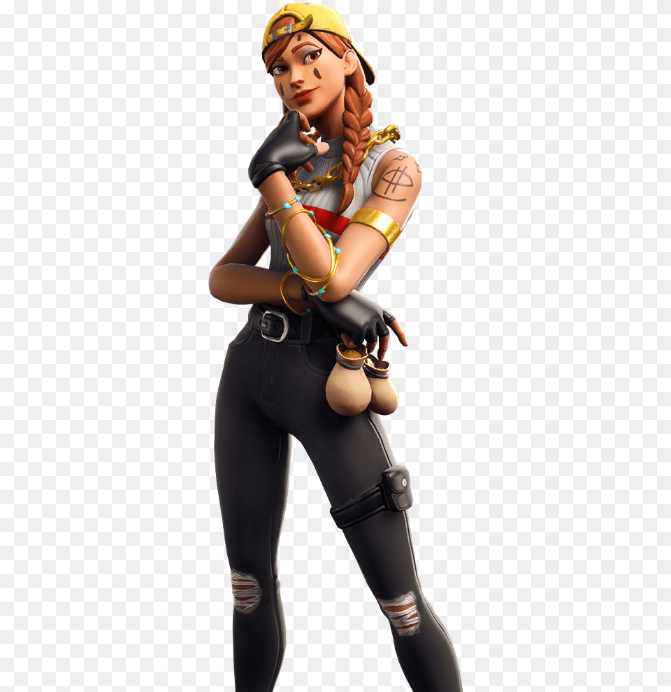 Aura Fortnite Skin Aura, Person, Clothing, Costume, Woman Png Image