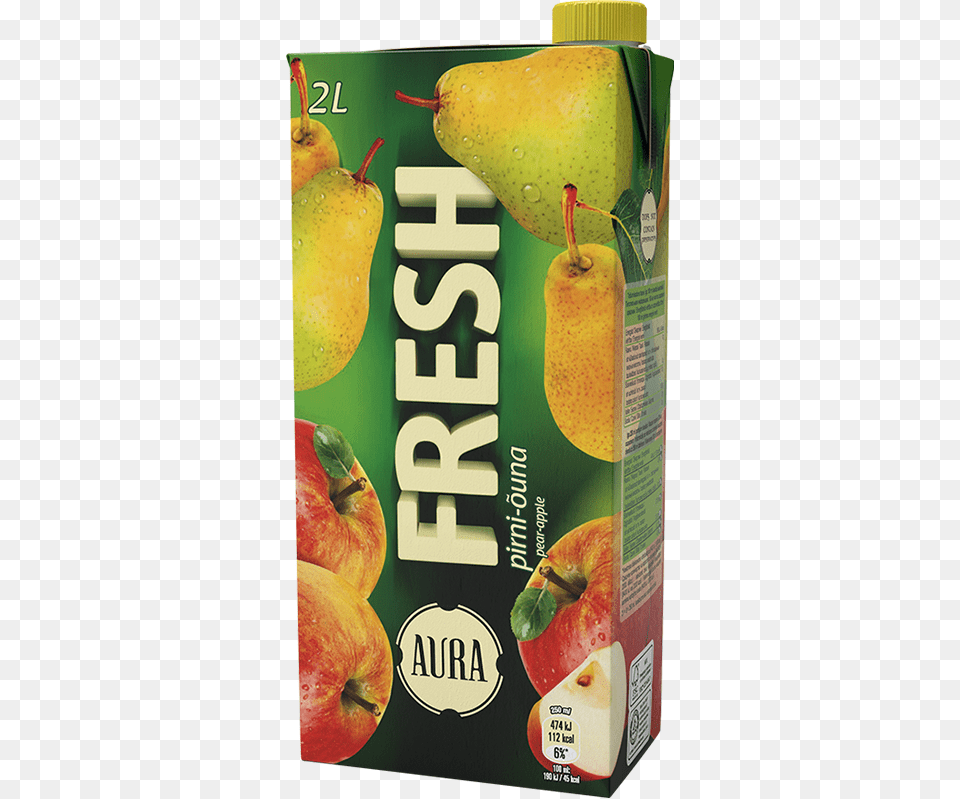 Aura Fresh Pear Amp Apple Juice Drink, Food, Fruit, Plant, Produce Png