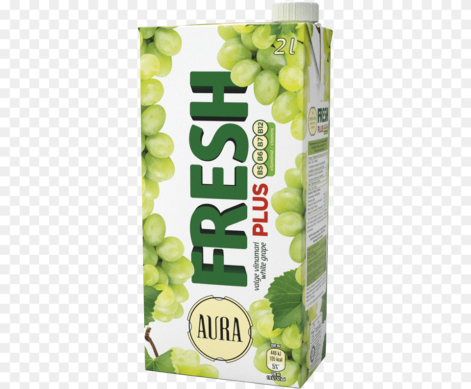 Aura Fresh Plus White Grape Drink Aura, Food, Fruit, Grapes, Plant Png