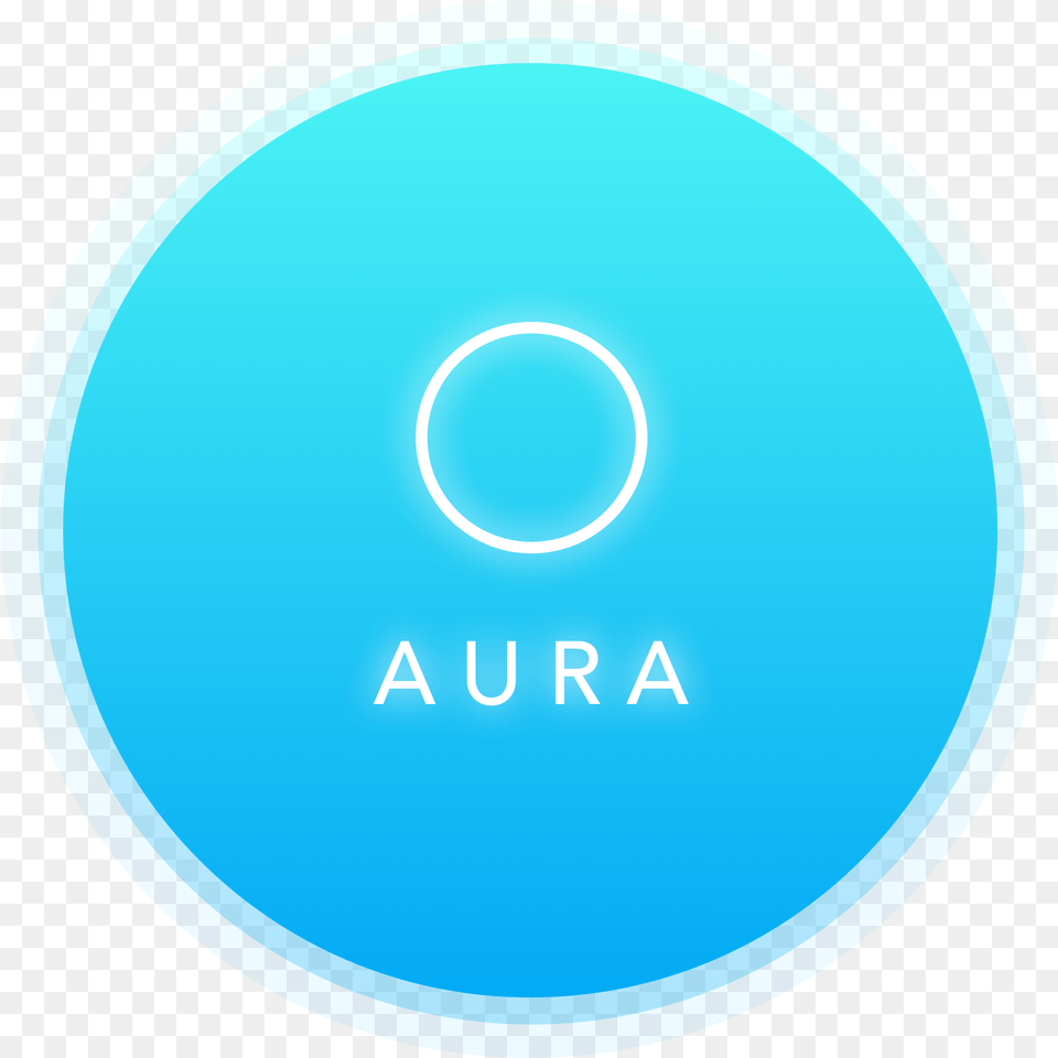Aura Health Triplebyte Circle, Turquoise, Logo, Disk Free Png