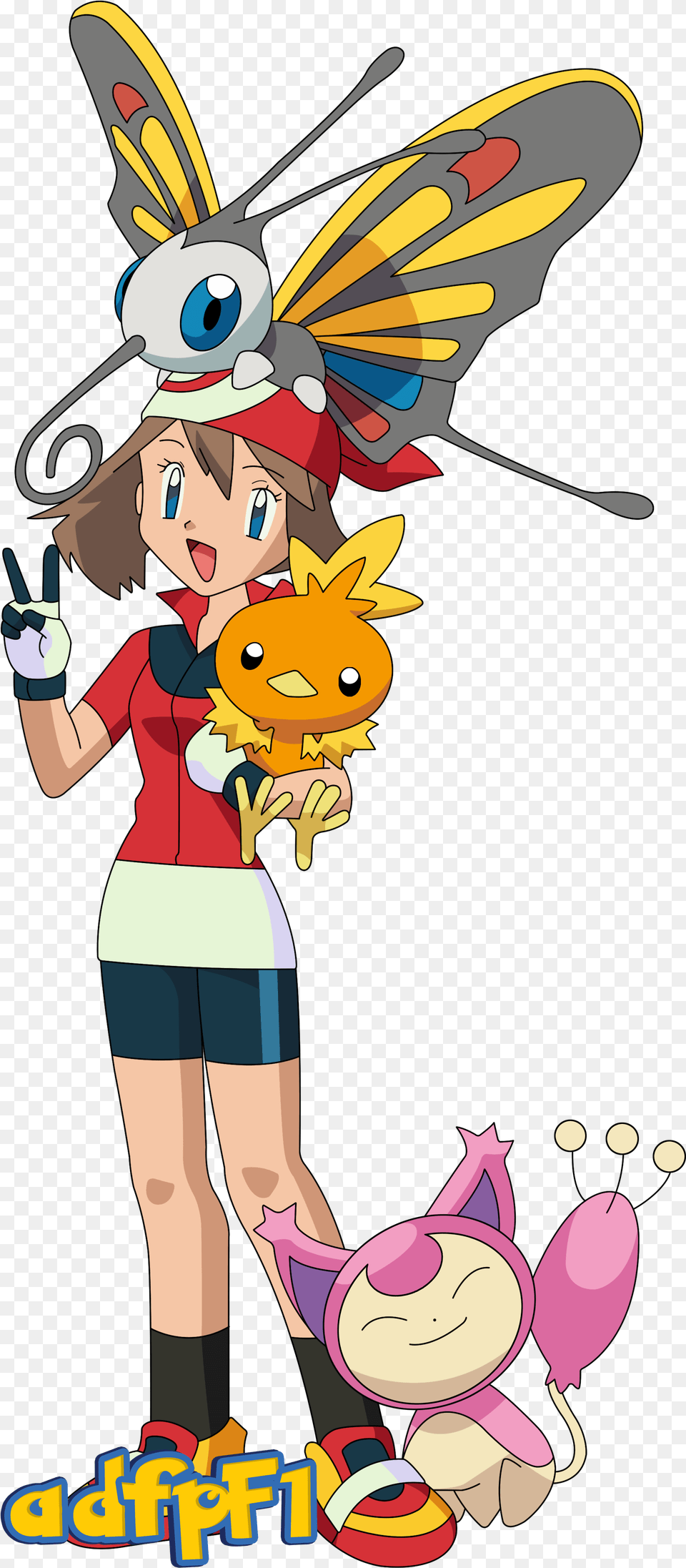 Aura Torchic Beautifly Y Skitty 01 By Adfpf1 Pokemon Pokemon Johto League Champions, Book, Comics, Publication, Person Free Transparent Png