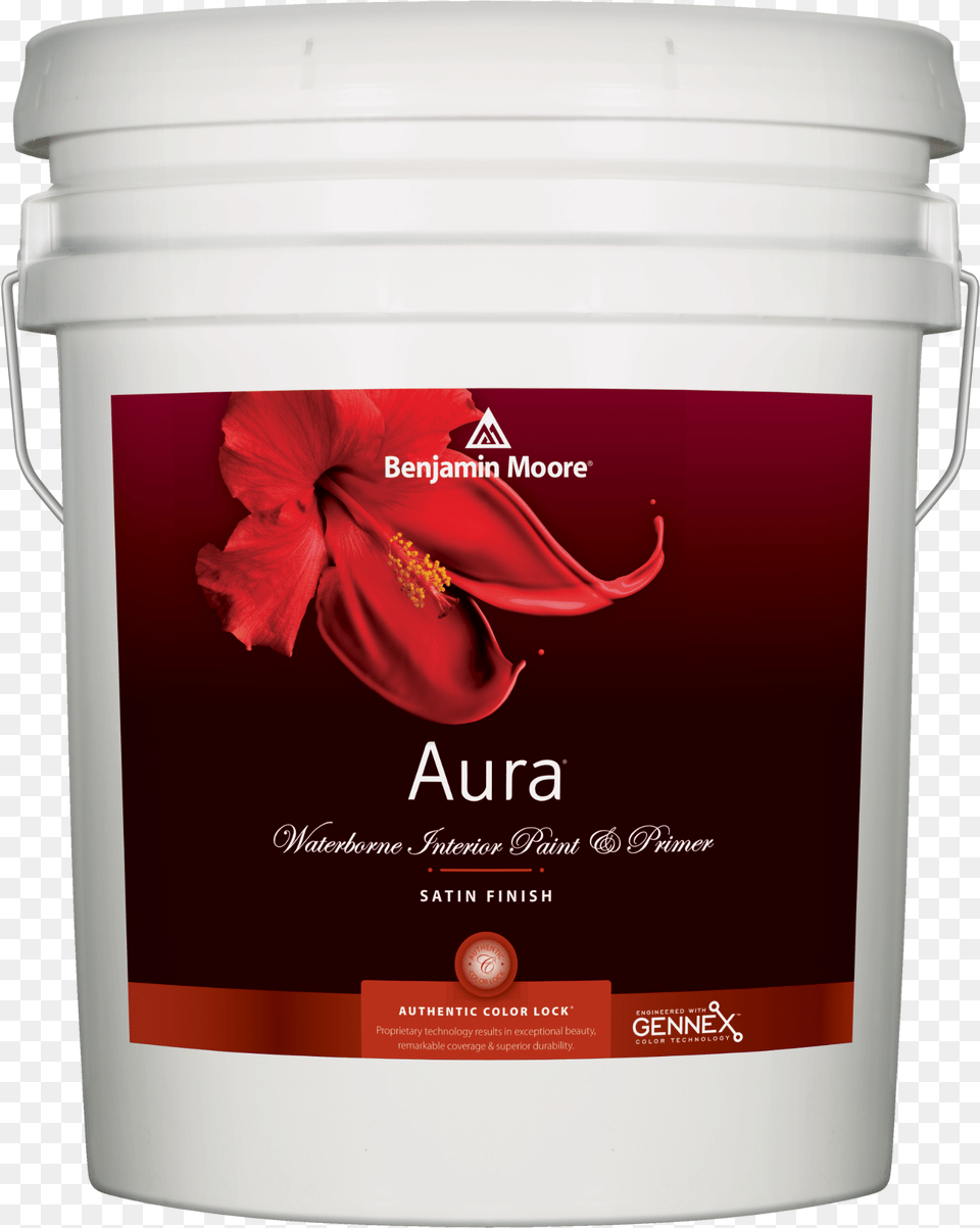 Aura Waterborne Interior Paint Satin Finish, Paint Container, Flower, Plant, Bottle Free Transparent Png