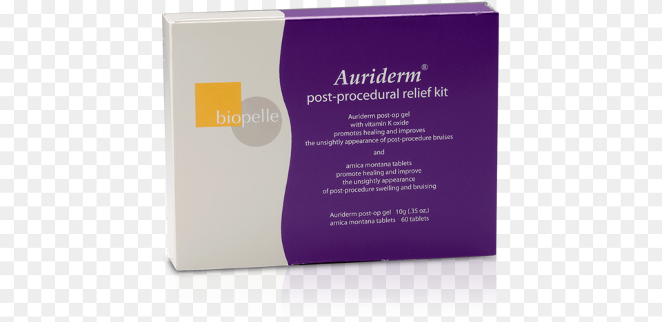 Auriderm Post Procedural Relief Kit Auriderm, Advertisement, Poster, Book, Publication Png Image