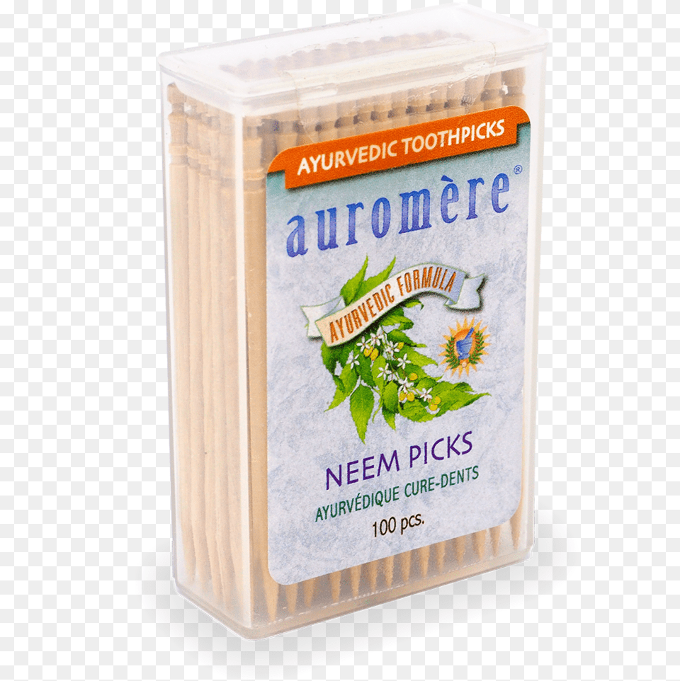 Auromere Ayurvedic Neem Toothpicks Juicebox, Powder, Book, Food, Publication Free Png