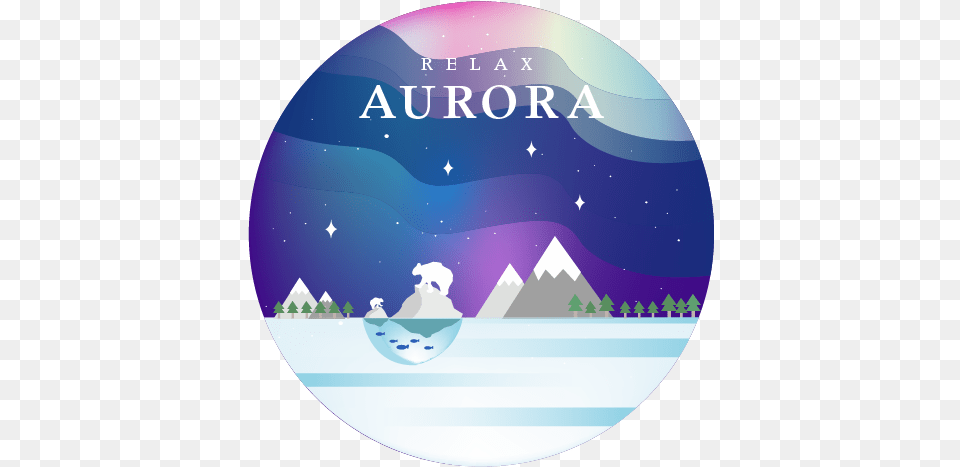 Aurora Bear Cutedesign Cuteicon Cute Bear Visual Design Graphic Design, Disk, Dvd Png Image