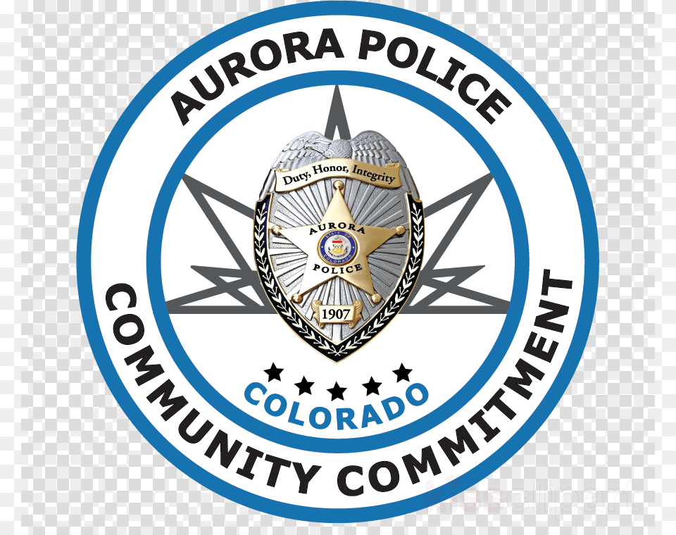 Aurora Police Badge Clipart Aurora Police Department Aurora Police Badge, Logo, Symbol, Emblem Png