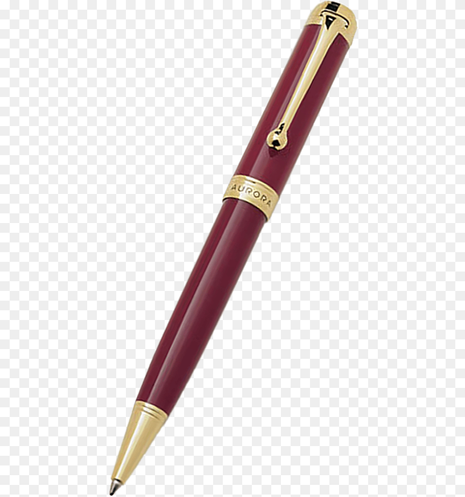 Aurora Talentum Classic Ballpoint Pen Burgundy Gold Trim Writing Implement, Fountain Pen Free Png Download