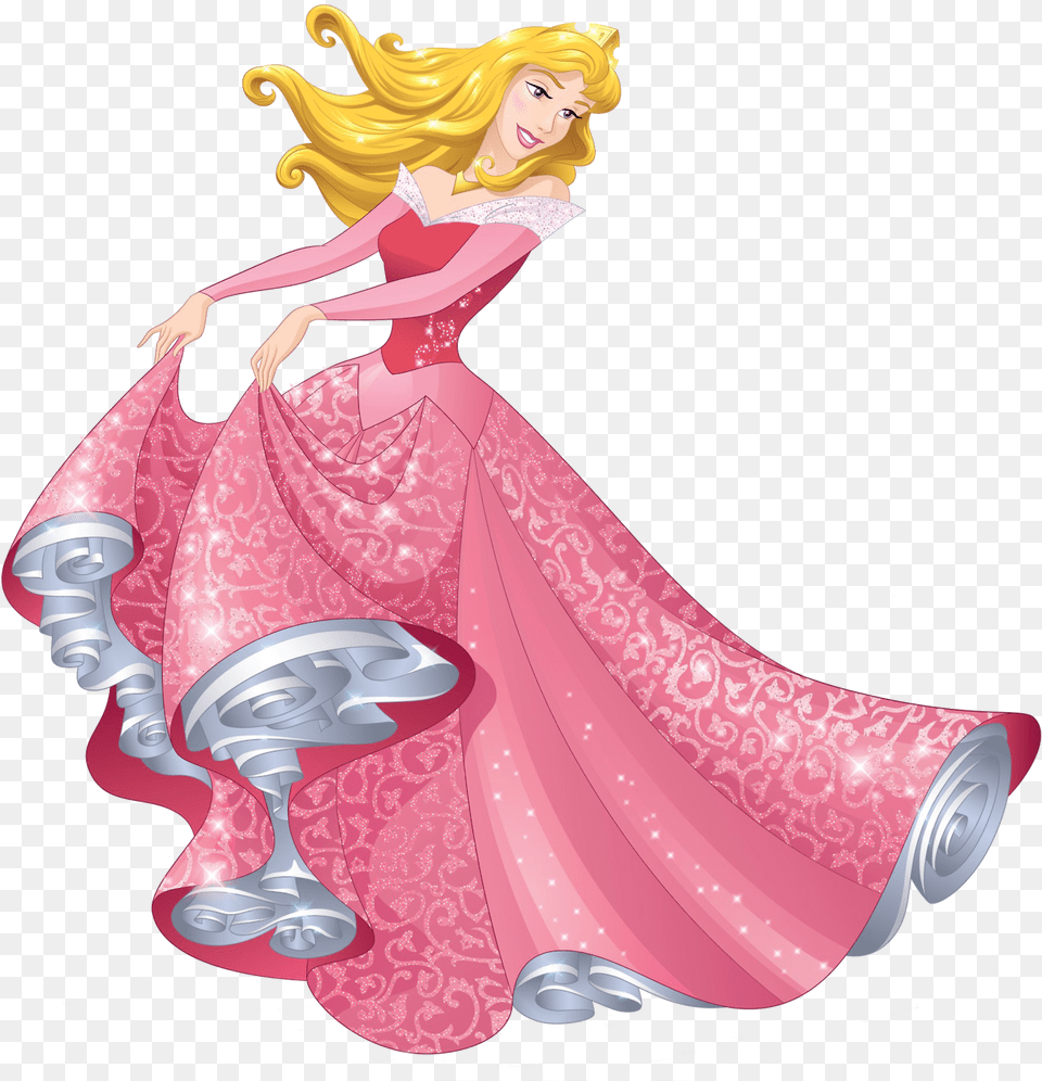 Aurora Transparent Disney Princess Aurora, Figurine, Clothing, Dress, Formal Wear Free Png