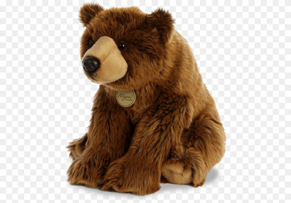 Aurora World Miyoni Plush Toy Animal Grizzly Bear, Mammal, Wildlife, Brown Bear Png