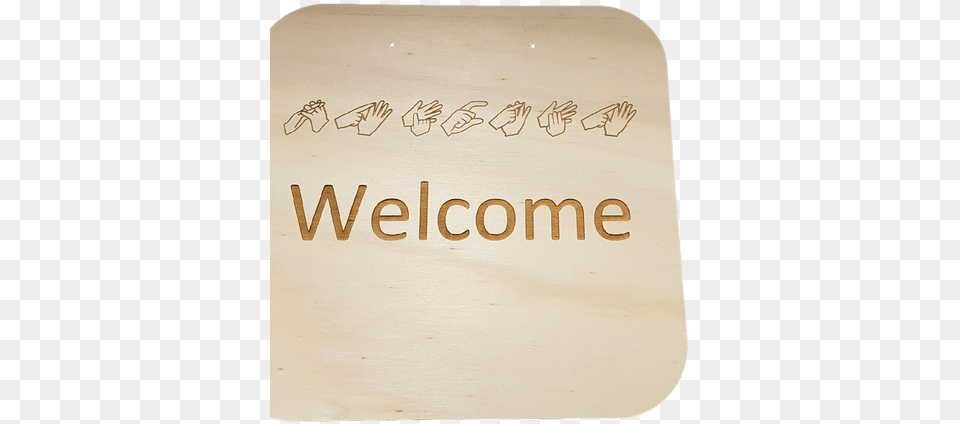 Auslan Wooden Hanging Welcome Sign Personal Web Page, Text, Handwriting Free Png