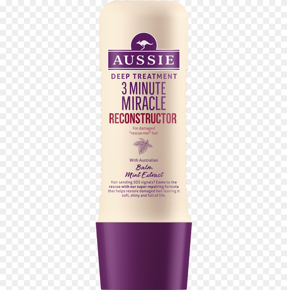 Aussie 3 Minute Miracle Reconstructor, Cosmetics, Purple, Deodorant Png