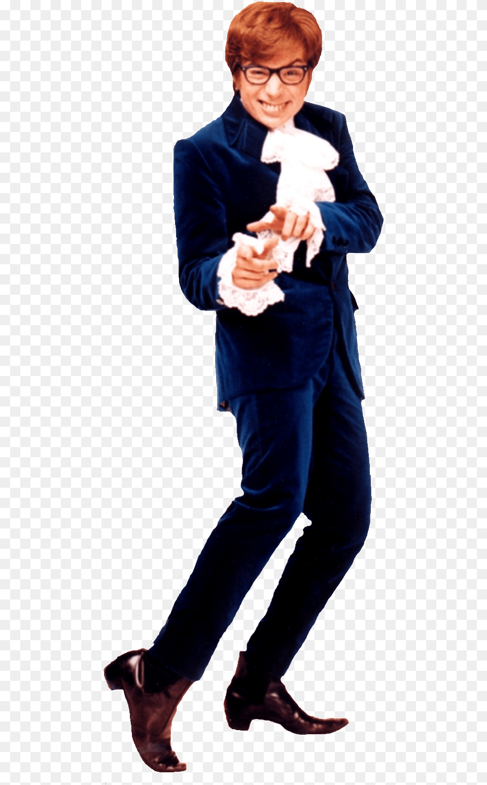 Austin Powers Blue Suit, Photography, Person, Man, Male Png Image