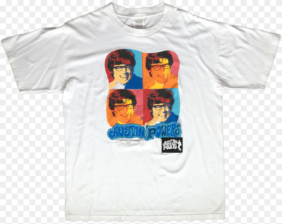 Austin Powers T Shirt, Clothing, T-shirt, Person, Face Free Transparent Png
