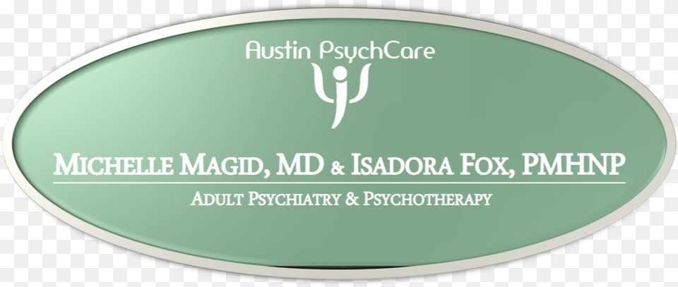 Austin Psychcare Banner Label, Oval, Disk Png