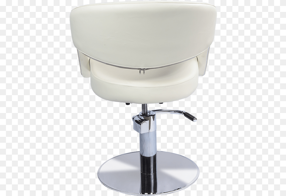 Austin Styling Chair In Ivory White Salon Chair Back, Furniture, Smoke Pipe Png Image