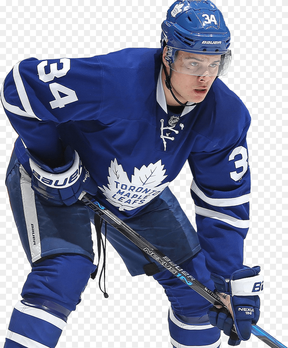 Auston Matthews Toronto Maple Leafs Players, Hockey, Ice Hockey, Ice Hockey Stick, Rink Free Transparent Png