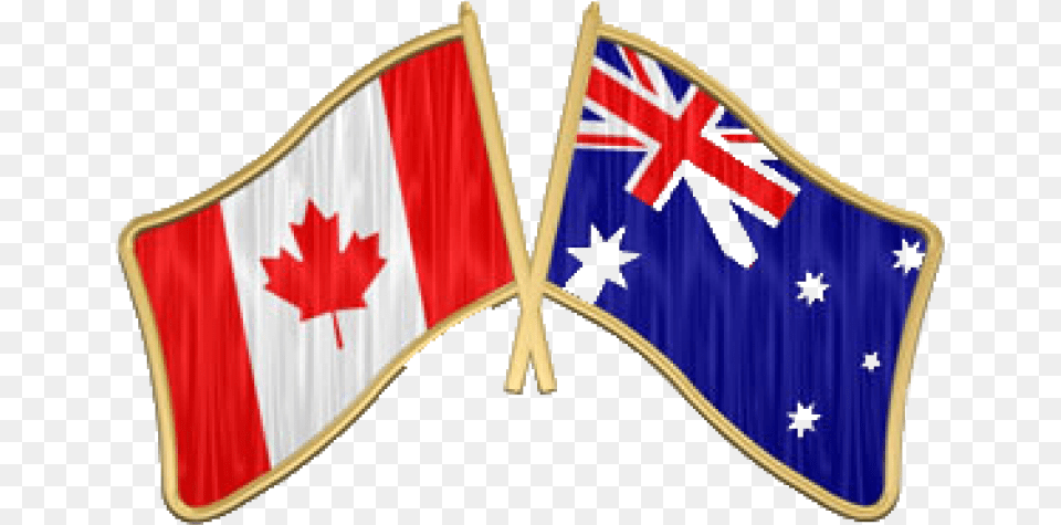 Australia And Canada Flags Png