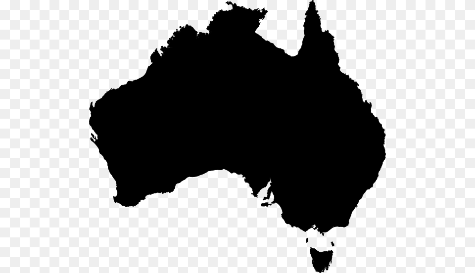 Australia Australia Map Silhouette, Chart, Plot, Animal, Bear Png