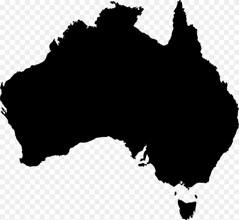 Australia Continent Geography Map Cartography Australia, Silhouette, Chart, Plot, Animal Free Png