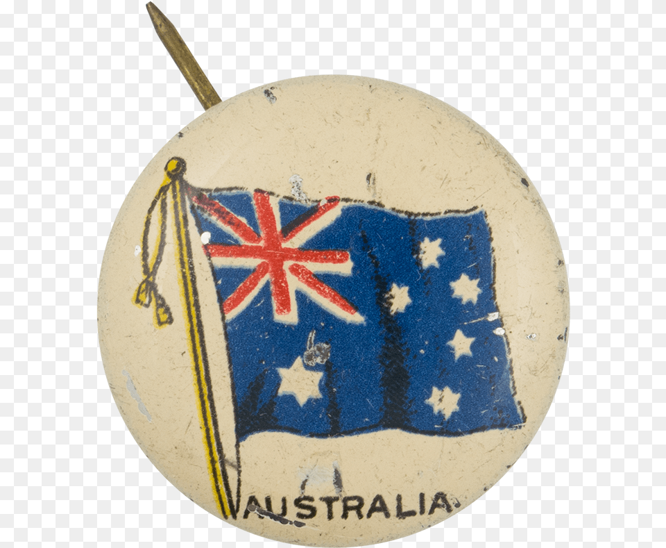 Australia Flag Art Button Museum Emblem, Badge, Logo, Symbol Free Png