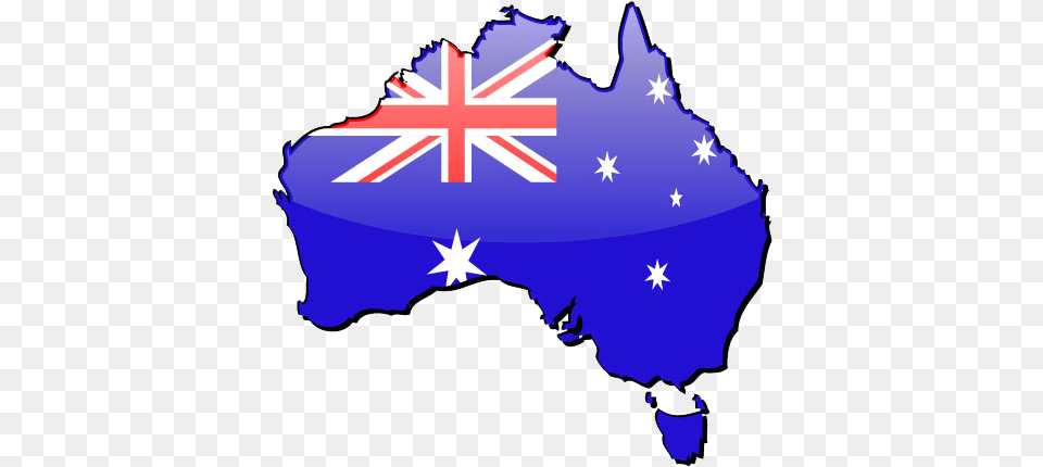 Australia Flag Clipart Australia Map Flag, Nature, Outdoors Png Image