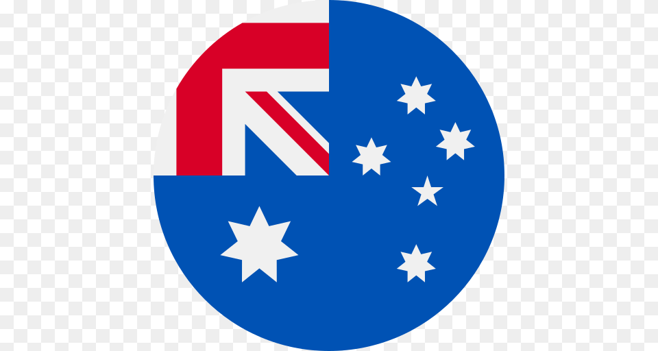 Australia Flag Icon Round, Symbol, Star Symbol Png