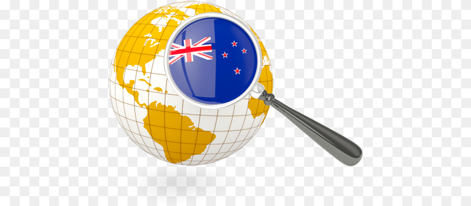 Australia Flag On Globe, Sphere, Astronomy, Outer Space Free Png Download