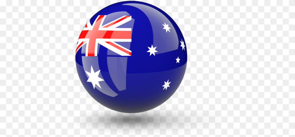 Australia Flag Simple Icon Round New Zealand Flag, Sphere, Ball, Football, Soccer Free Png