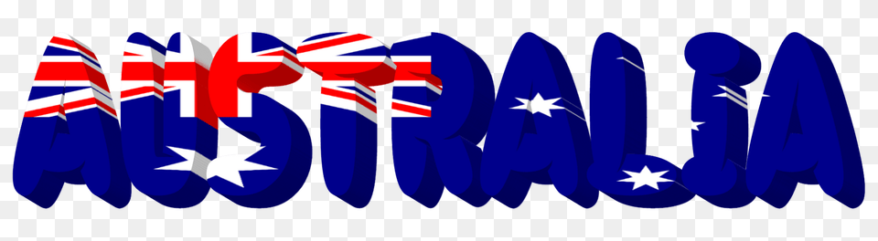 Australia Lettering With Flag Clipart, Logo Free Png