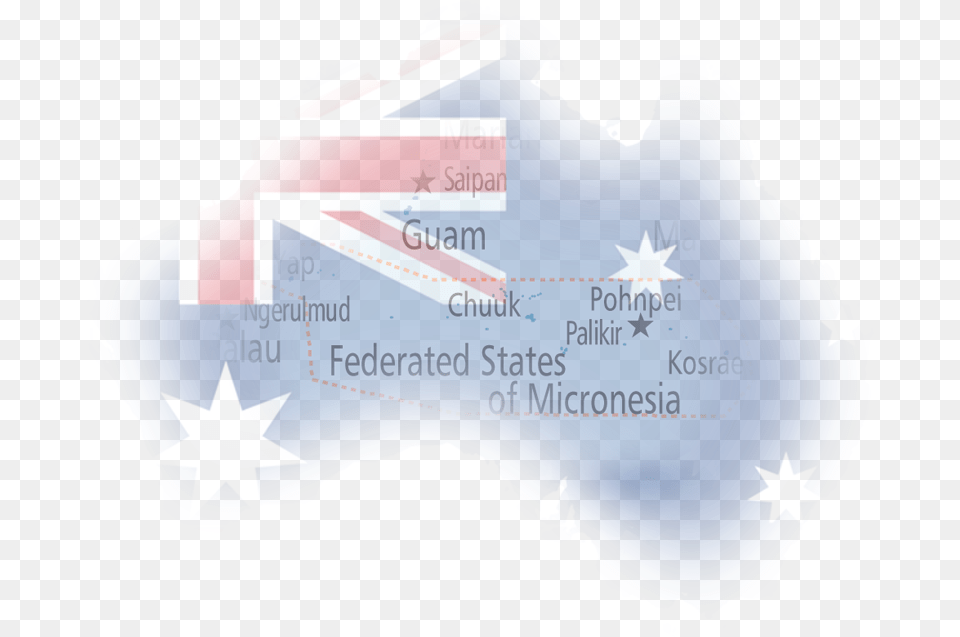 Australia Map N Flag, Text Free Png Download