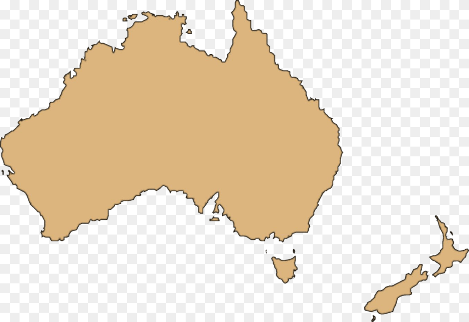 Australia Map Transparent Background Australia And New Zealand Outline, Chart, Plot, Person, Atlas Free Png Download