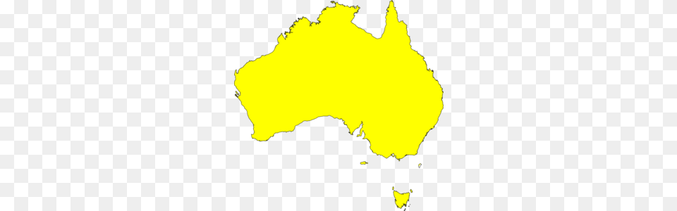 Australia Map Yellow Clip Art, Person, Logo, Silhouette, Chart Free Png