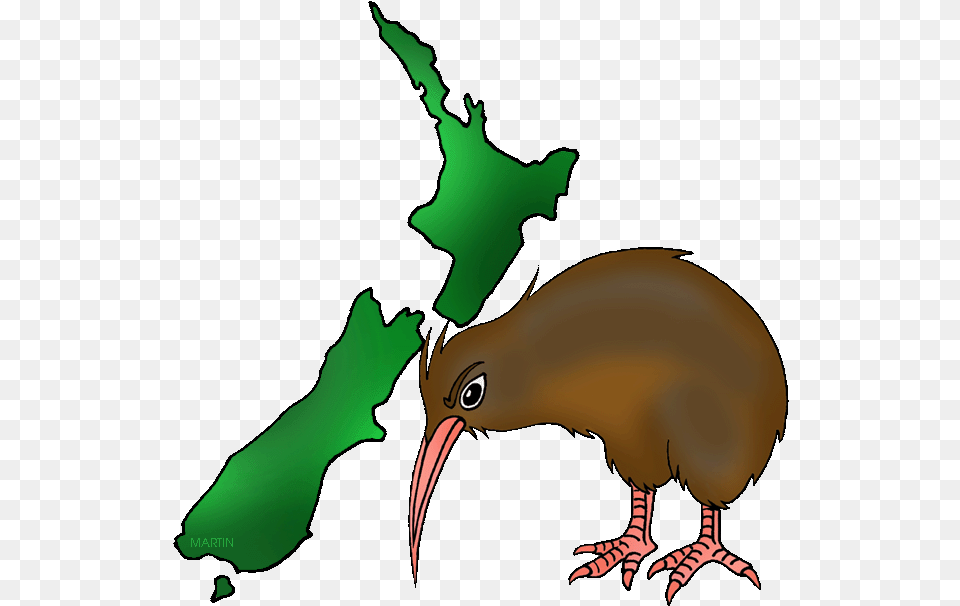 Australia Pacific Clip Art By Phillip Martin New Zealand New Zealand Clipart, Animal, Beak, Bird, Person Png