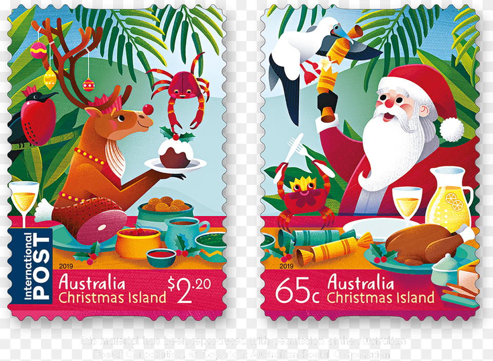 Australia Post Christmas Stamps 2019, Advertisement, Poster, Baby, Person Free Png Download
