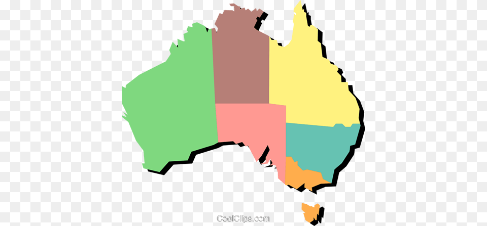 Australia Royalty Vector Clip Art Illustration, Chart, Plot, Map, Atlas Free Png Download