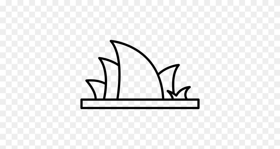 Australia Sydney Opera House Icon With And Vector Format, Gray Png Image