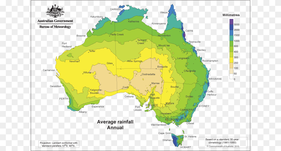 Australia Yearly Annual Rainfall Averages Australia Average Rainfall Map, Chart, Plot, Atlas, Diagram Free Png Download