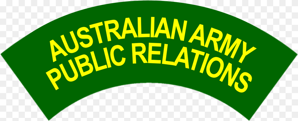Australian Army Public Relations Battledress Flash Army Banner, Logo, Green, Symbol Png