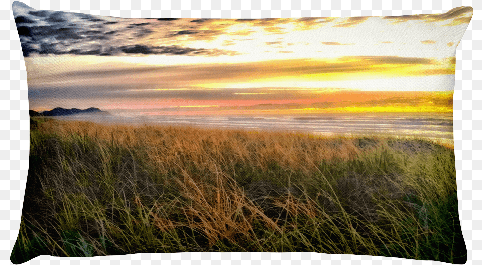 Australian Beach Sunrise Bed Pillow Grass, Field, Sky, Scenery, Plant Free Png