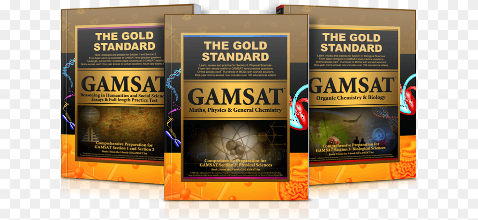 Australian Bookstores Gold Standard Gamsat Book, Advertisement, Poster Png