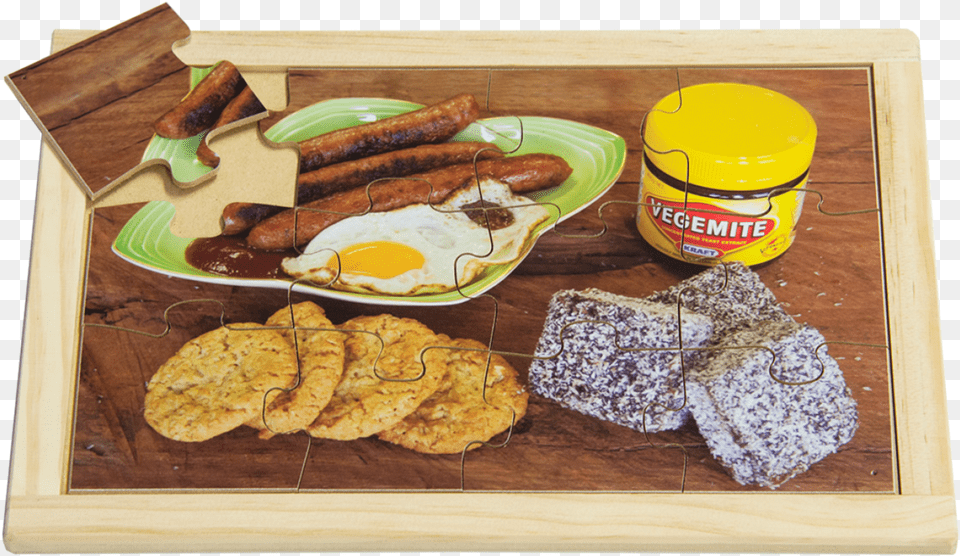 Australian Food Puzzle Breakfast Sausage, Egg, Can, Tin Free Png Download