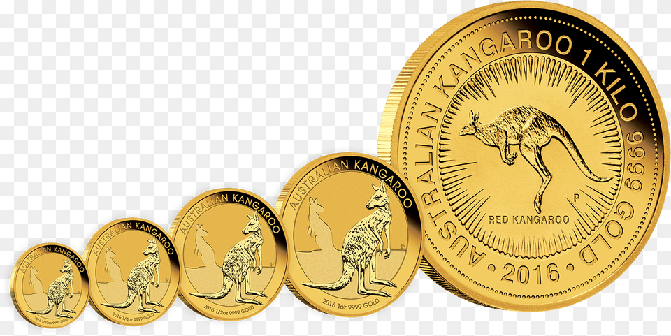 Australian Gold Coins, Animal, Kangaroo, Mammal, Coin Png Image