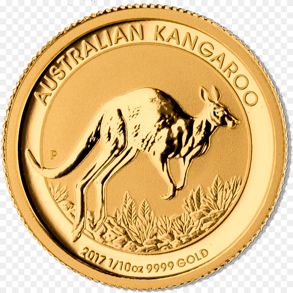 Australian Gold Kangaroo Coin, Text, Logo, Face, Head Png